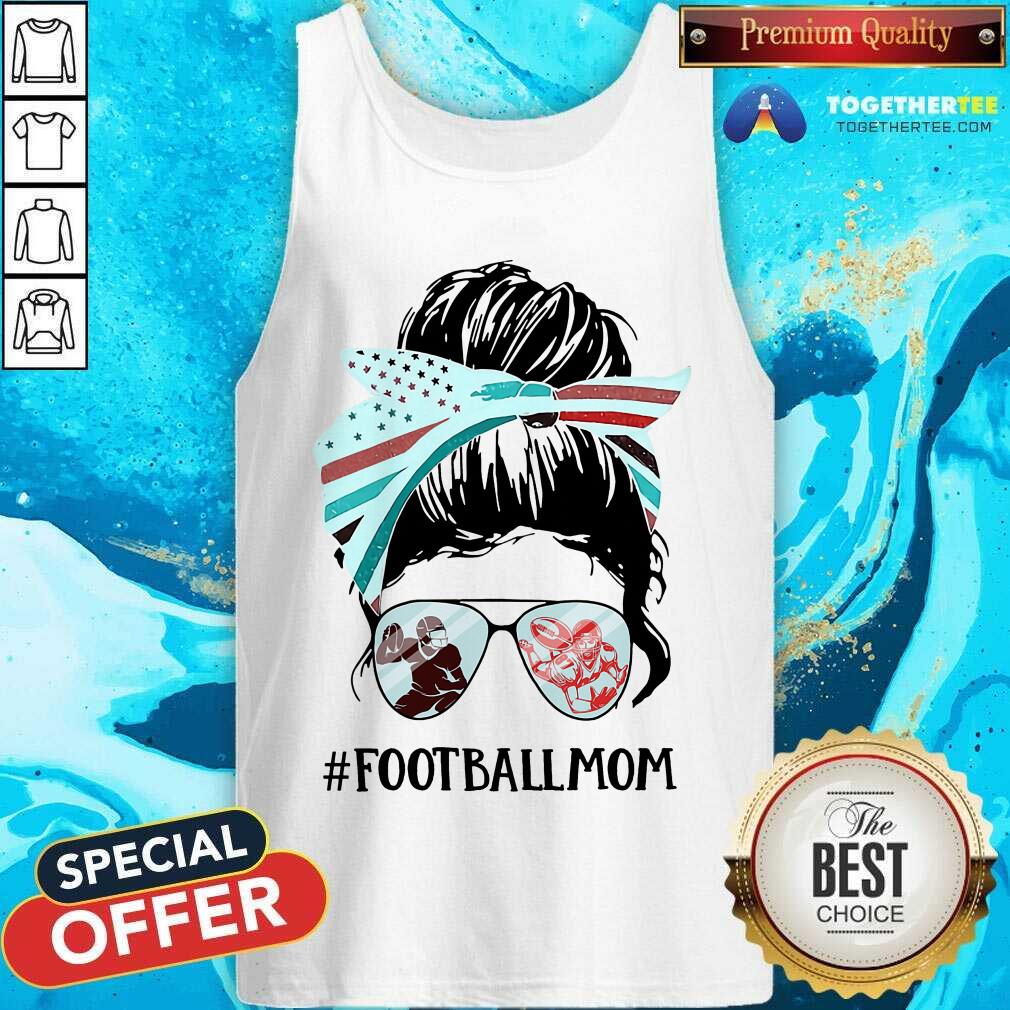 Football Mom Messy Bun Girl Shirt