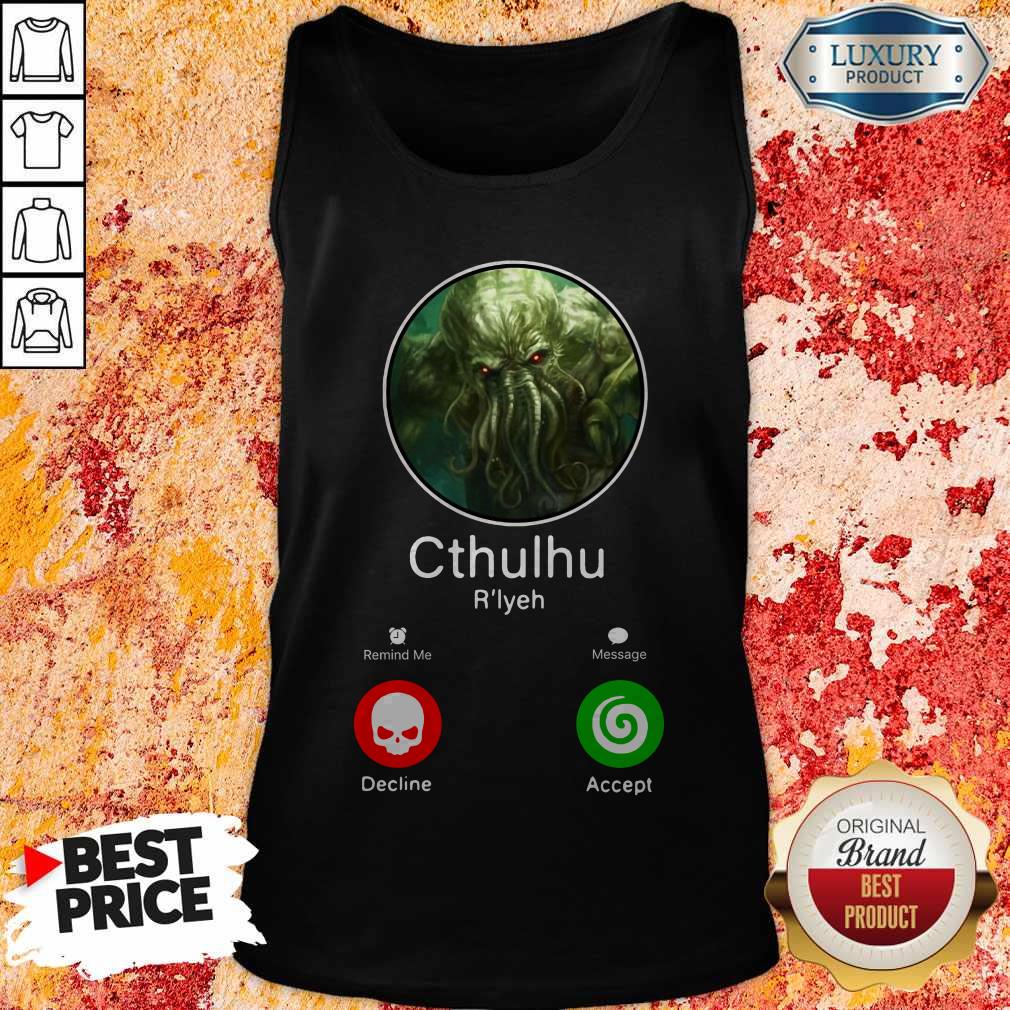 Funny Cthulhu Call Decline Accept Shirt