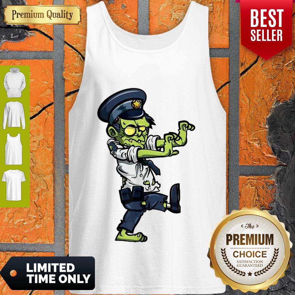Funny Halloween Zombie Policeman Costume Shirt