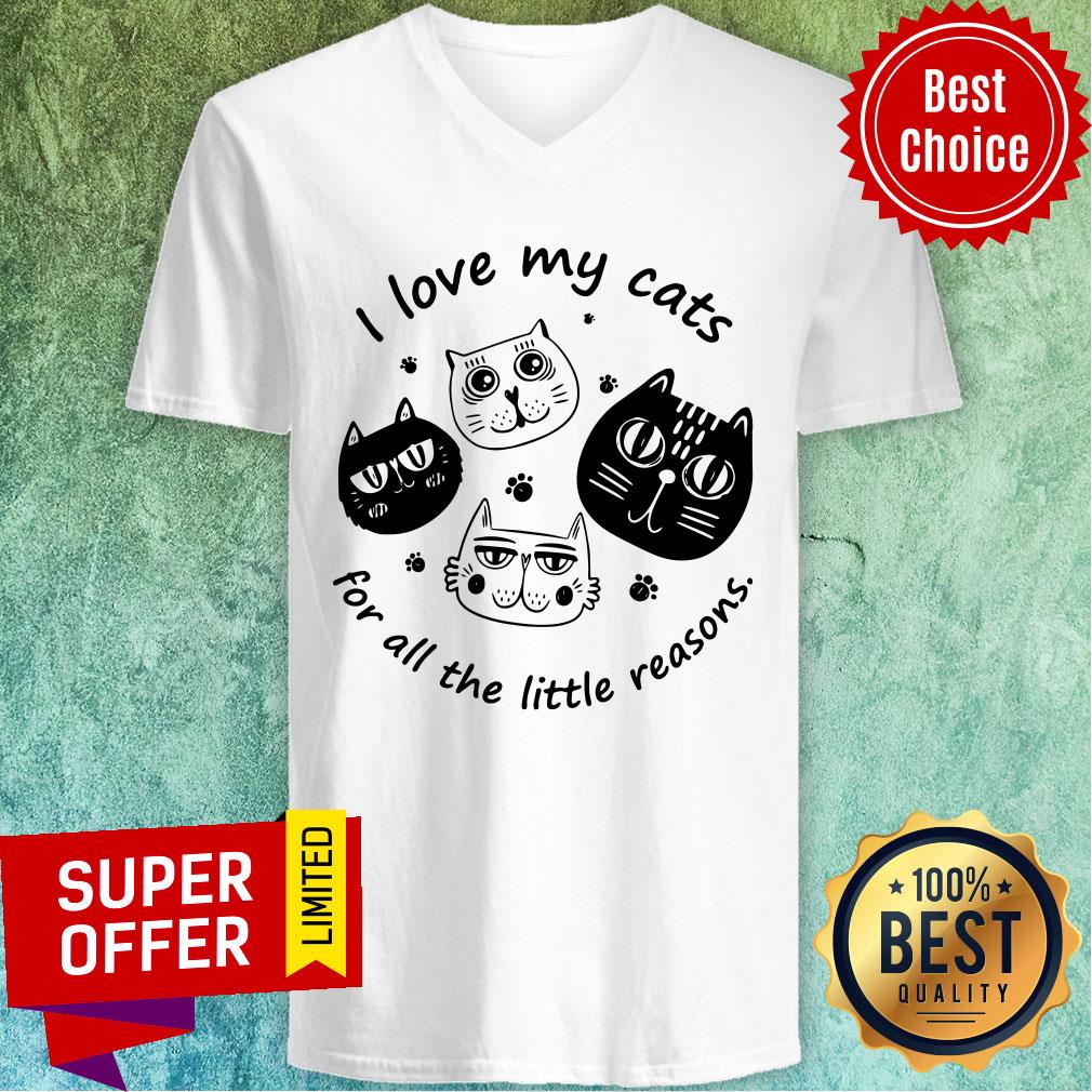 Funny I Love My Cats For All The Little Reasons Shirt