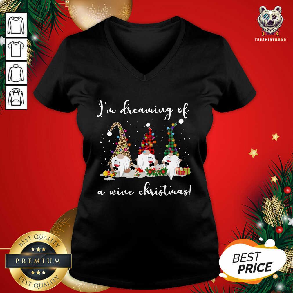 Funny I'm Dreaming Of A Wine Christmas Shirt
