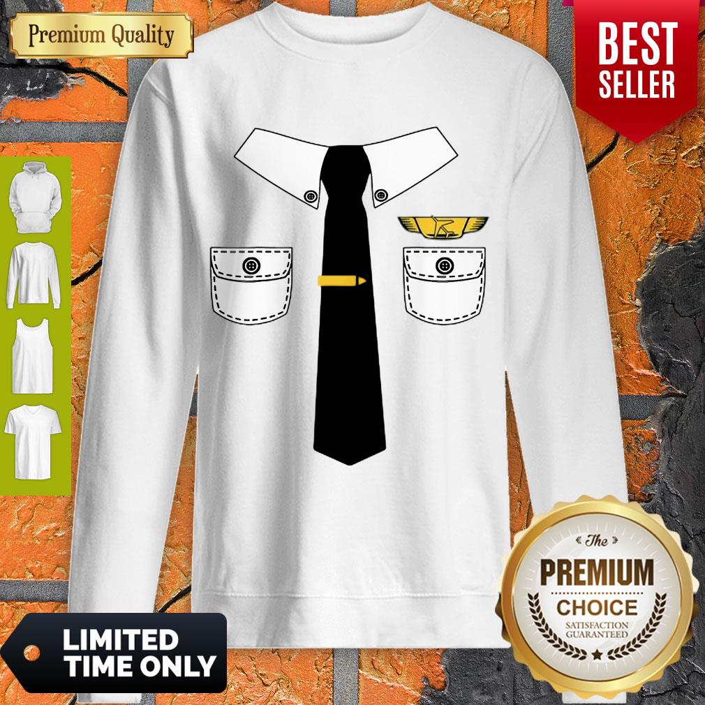Funny Policeman Halloween Lazy Costume Scary Holiday Gift Shirt