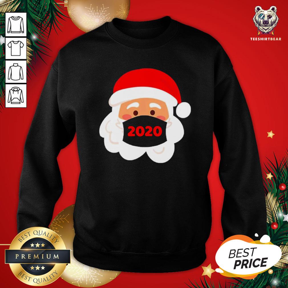 Funny Santa Claus Wearing Face Mask 2020 Christmas Shirt