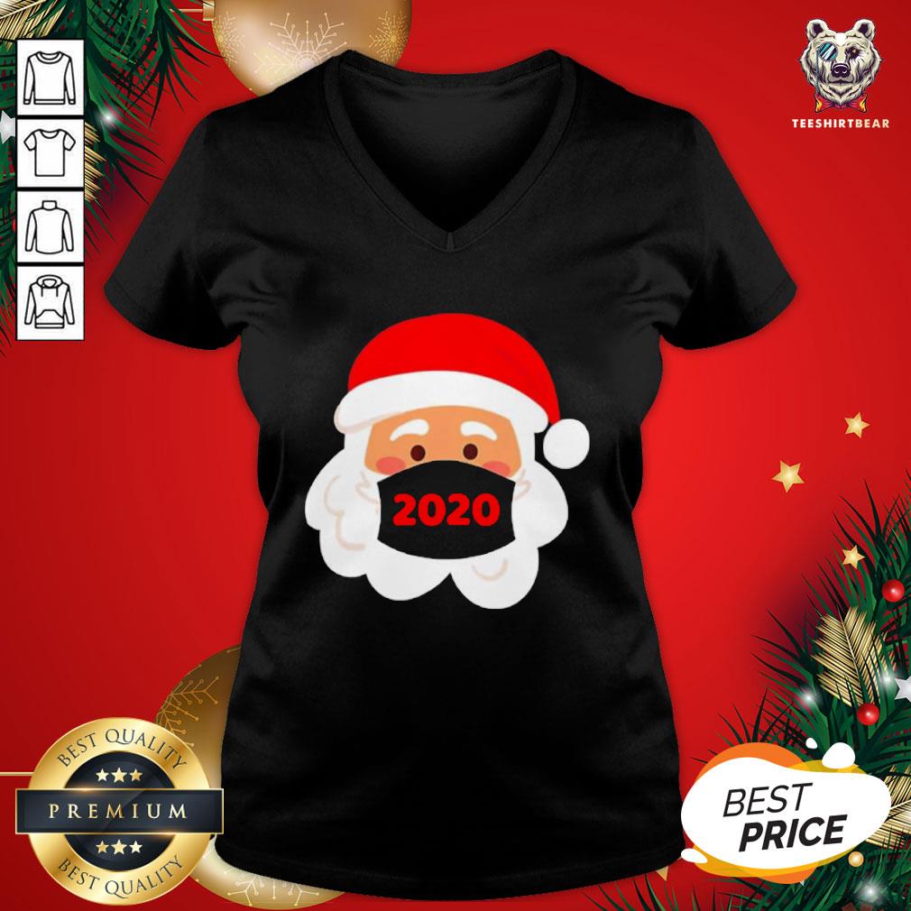 Funny Santa Claus Wearing Face Mask 2020 Christmas Shirt