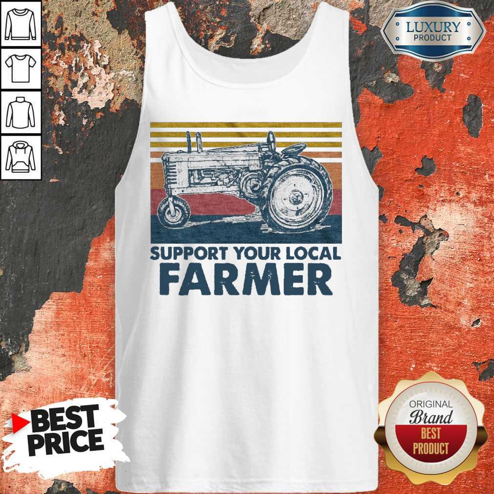 Funny Support Your Local Farmer Agrimotor Vintage Retro Shirt