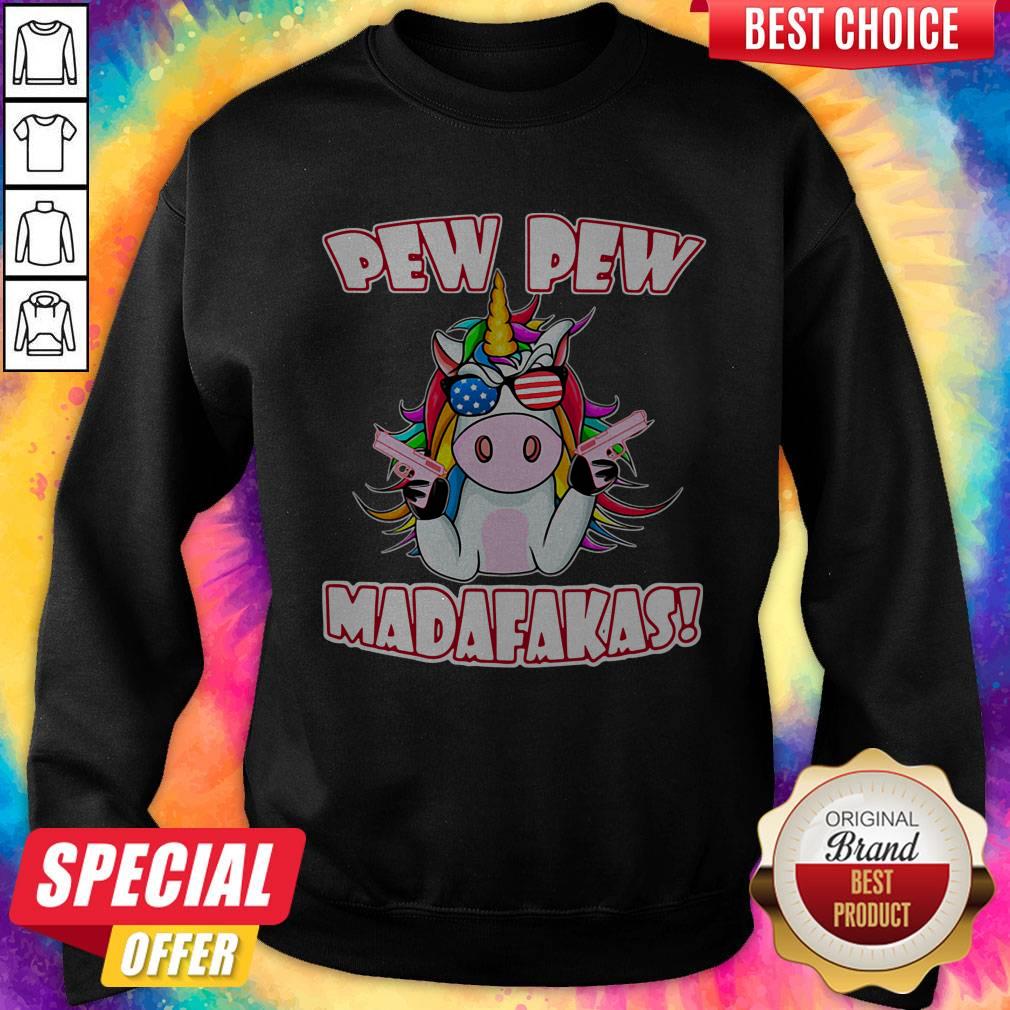 Funny Unicorn Pew Pew Madafakas Shirt