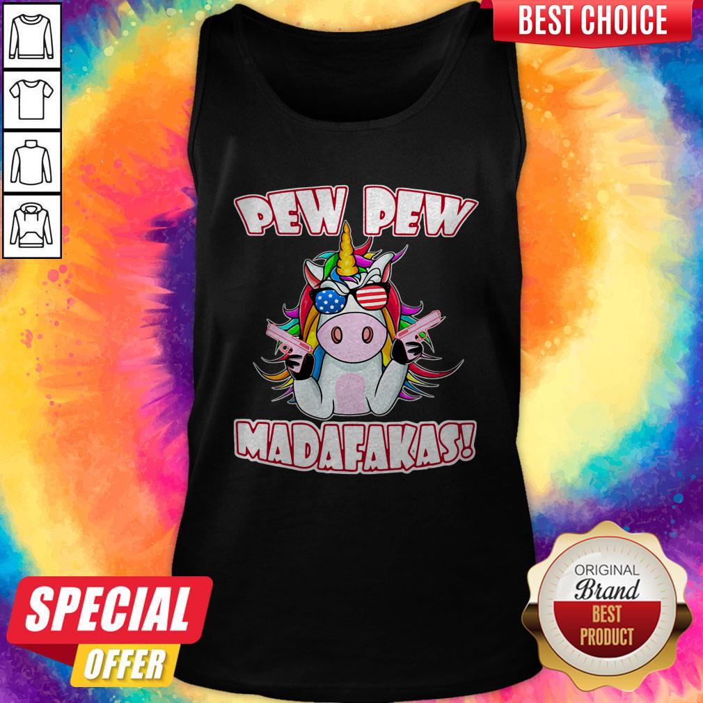 Funny Unicorn Pew Pew Madafakas Shirt