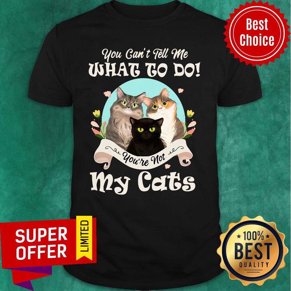 Funny You Can't Tell Me What To Do You're Not My Cats Shirt