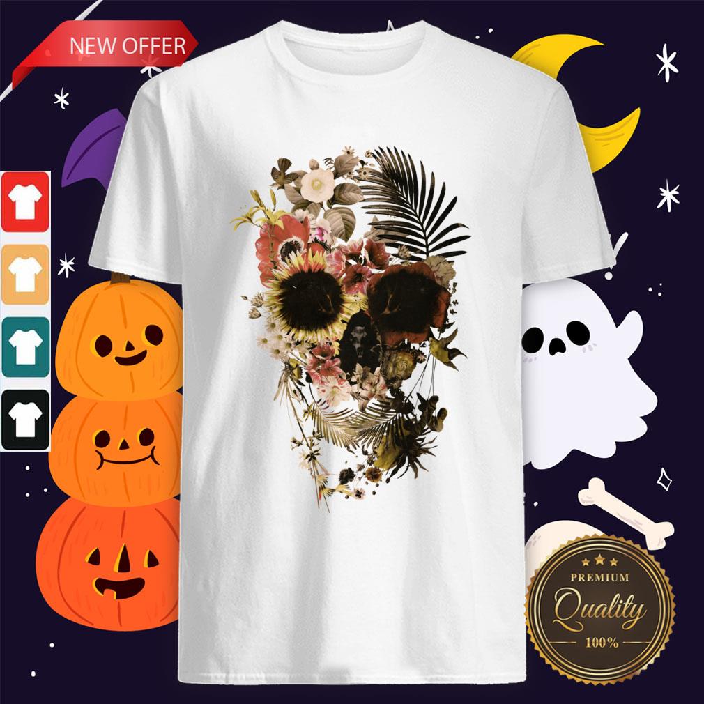 Garden Sugar Skull Day Of The Dead Shirt