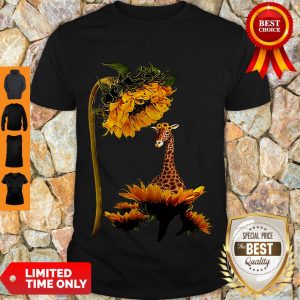 Cute Giraffe Sunflower Shirt