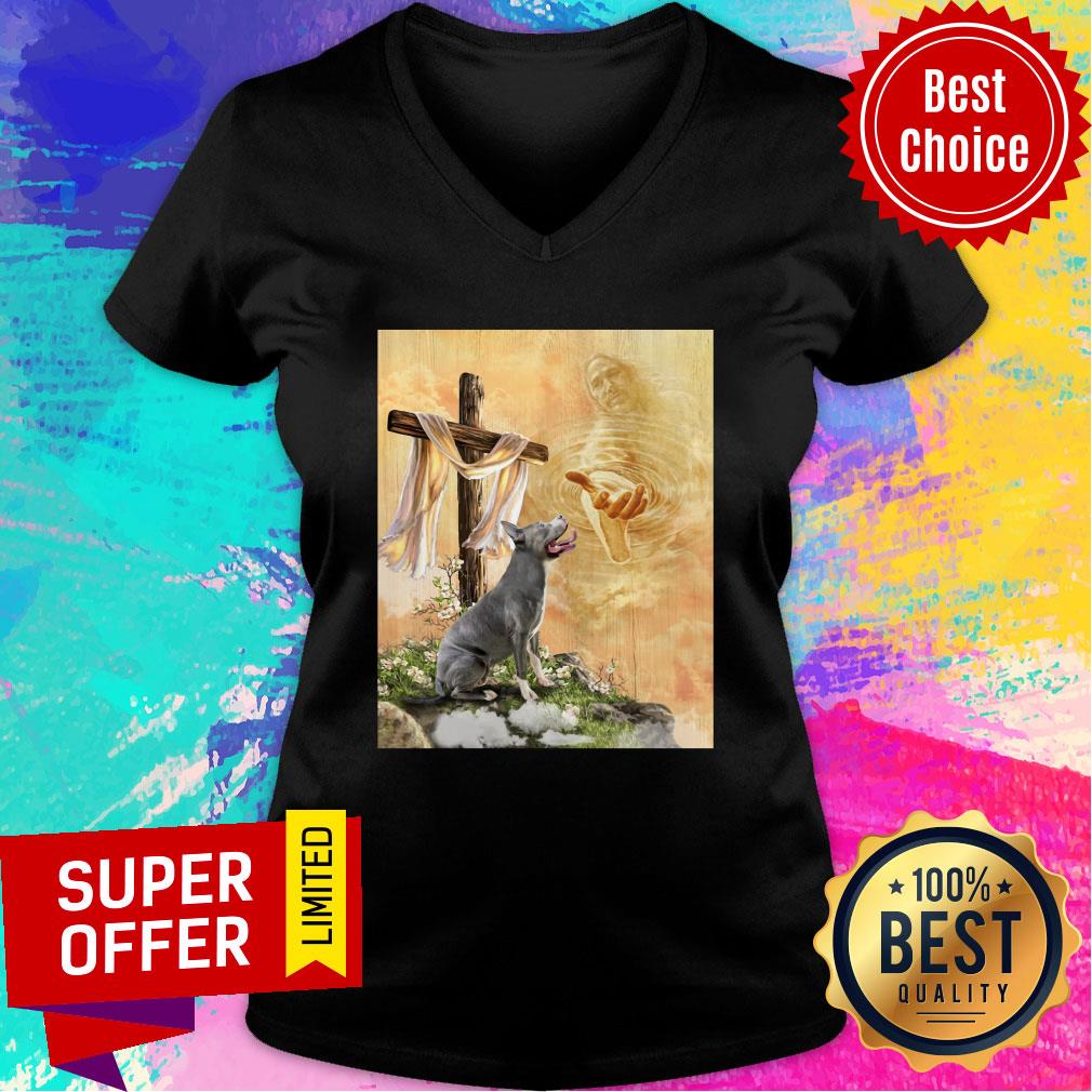 God Hand Canvas Pitbull Shirt