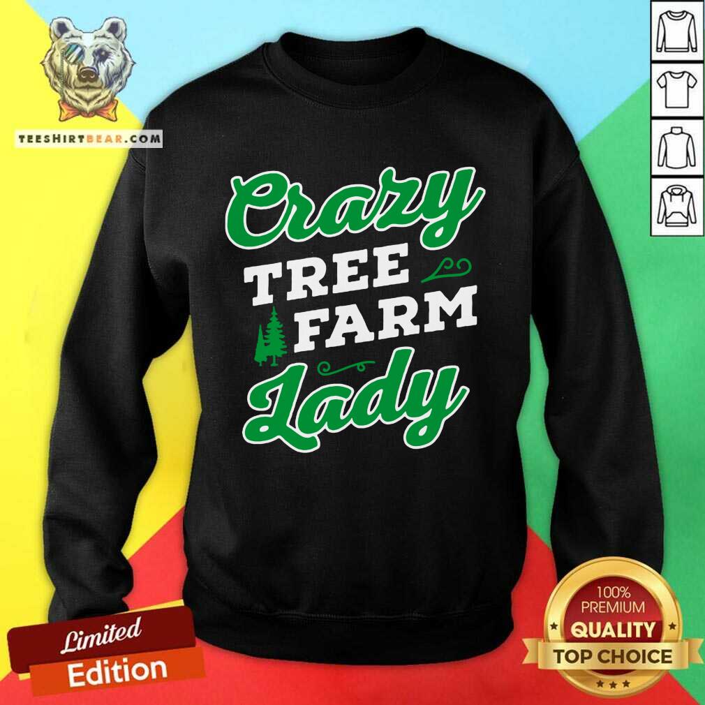 Good Crazy Tree Farm Lady Christmas Tree Merry Xmas Shirt