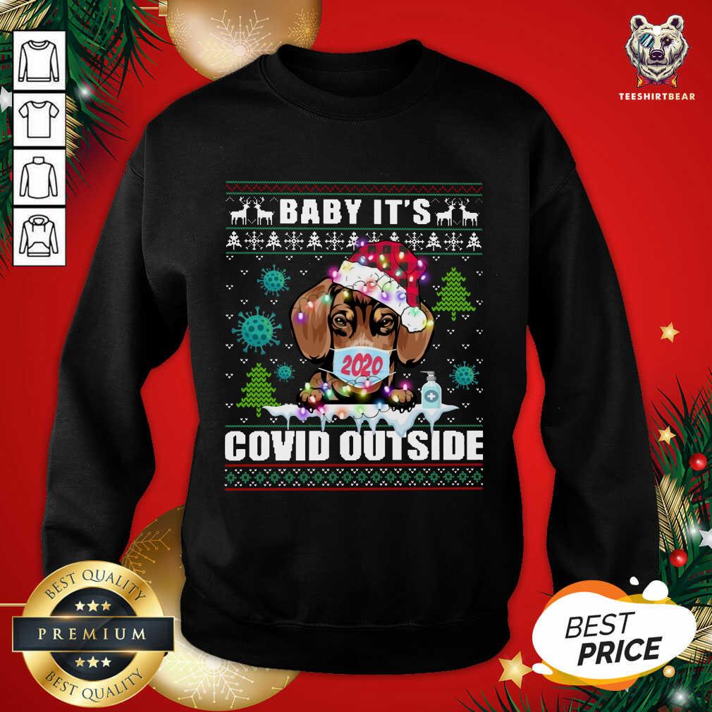 Good Face Mask 2020 Baby It’s Covid Outside Ugly Christmas Shirt