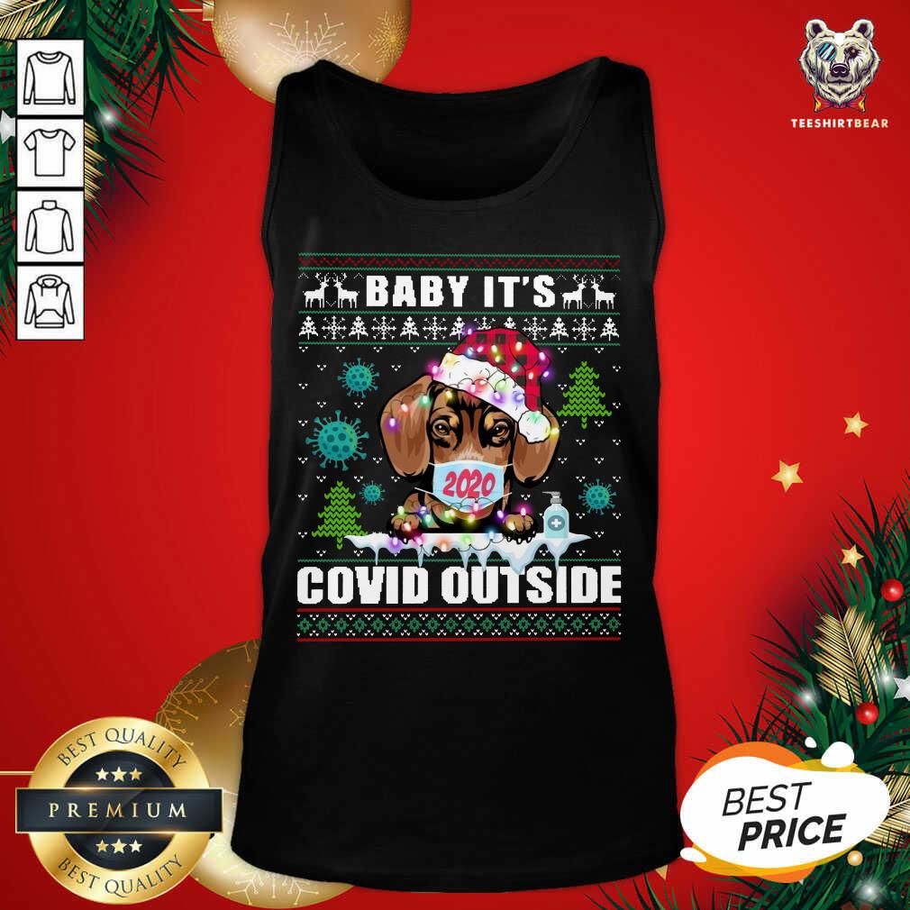 Good Face Mask 2020 Baby It’s Covid Outside Ugly Christmas Shirt
