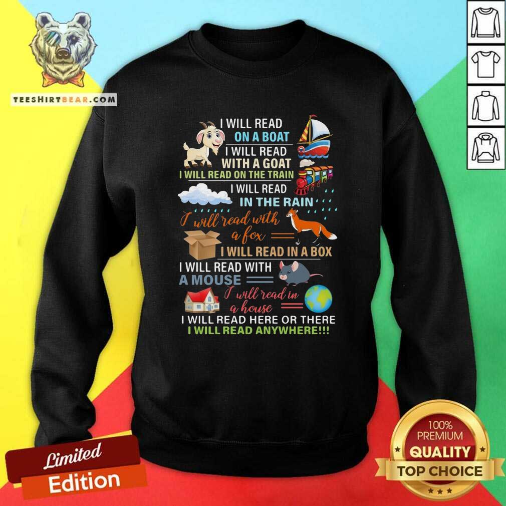 Good I Will Read Anywhere On A Boat With A Goat Shirt