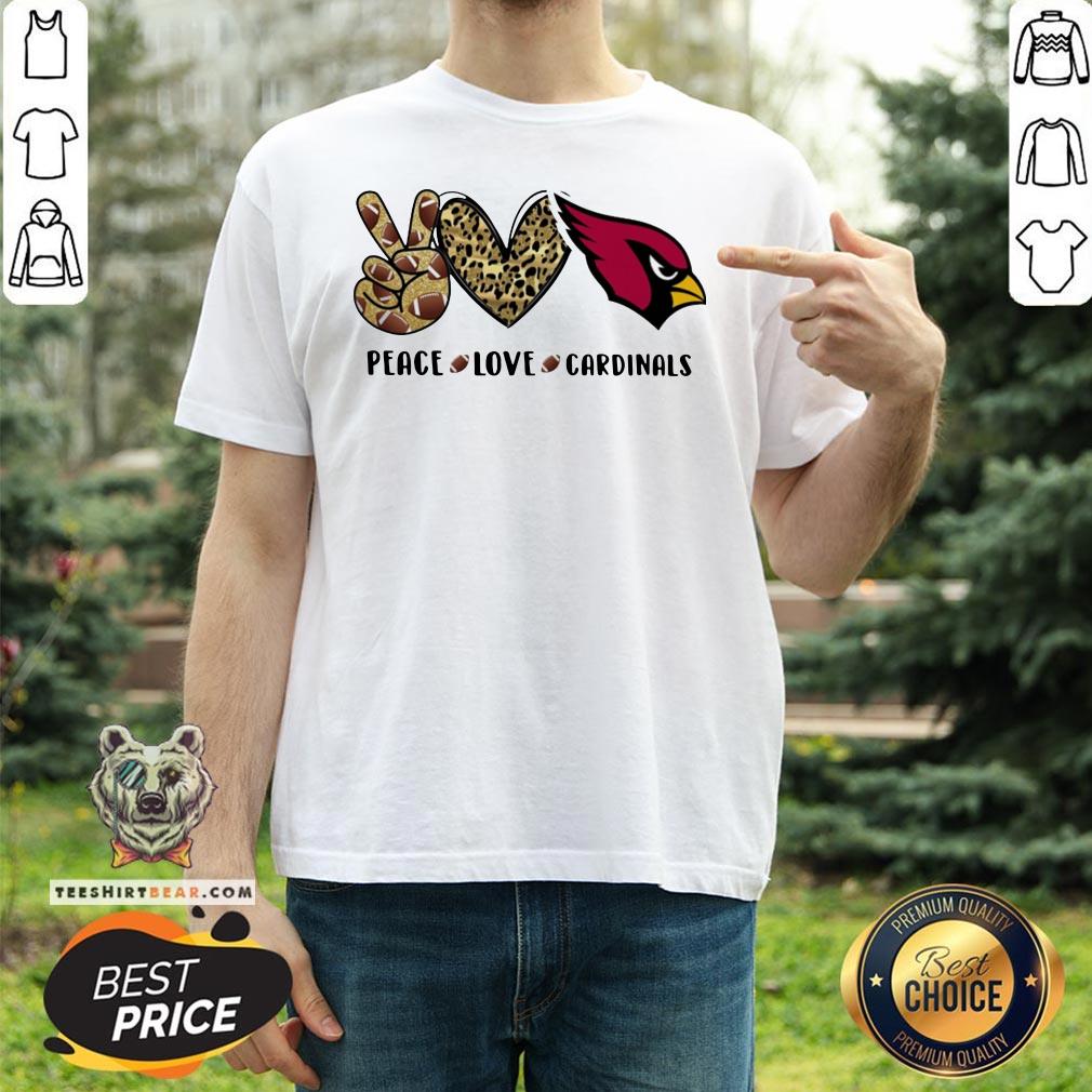 Good Peace Love St. Louis Cardinals Logo Shirt
