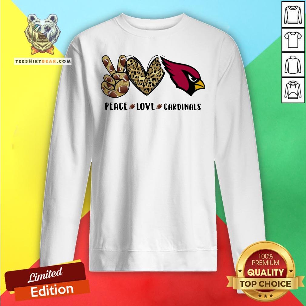 Good Peace Love St. Louis Cardinals Logo Shirt