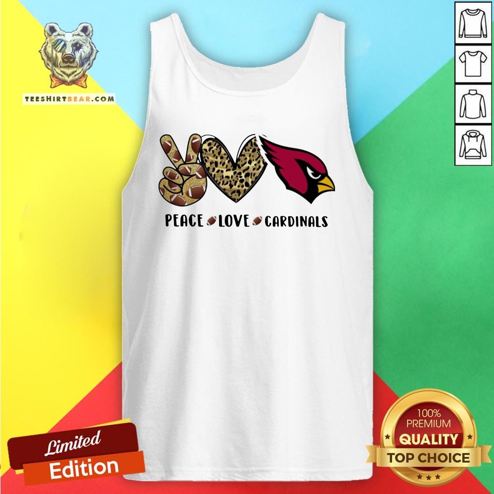 Good Peace Love St. Louis Cardinals Logo Shirt