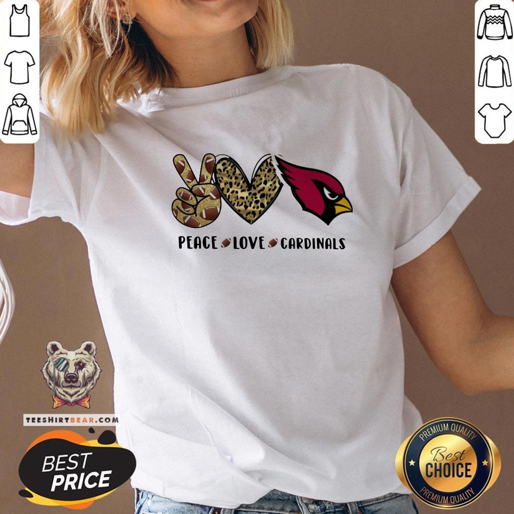 Good Peace Love St. Louis Cardinals Logo Shirt