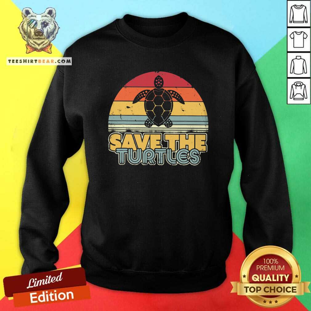 Good Save The Turtles Retro Vintage Version Shirt