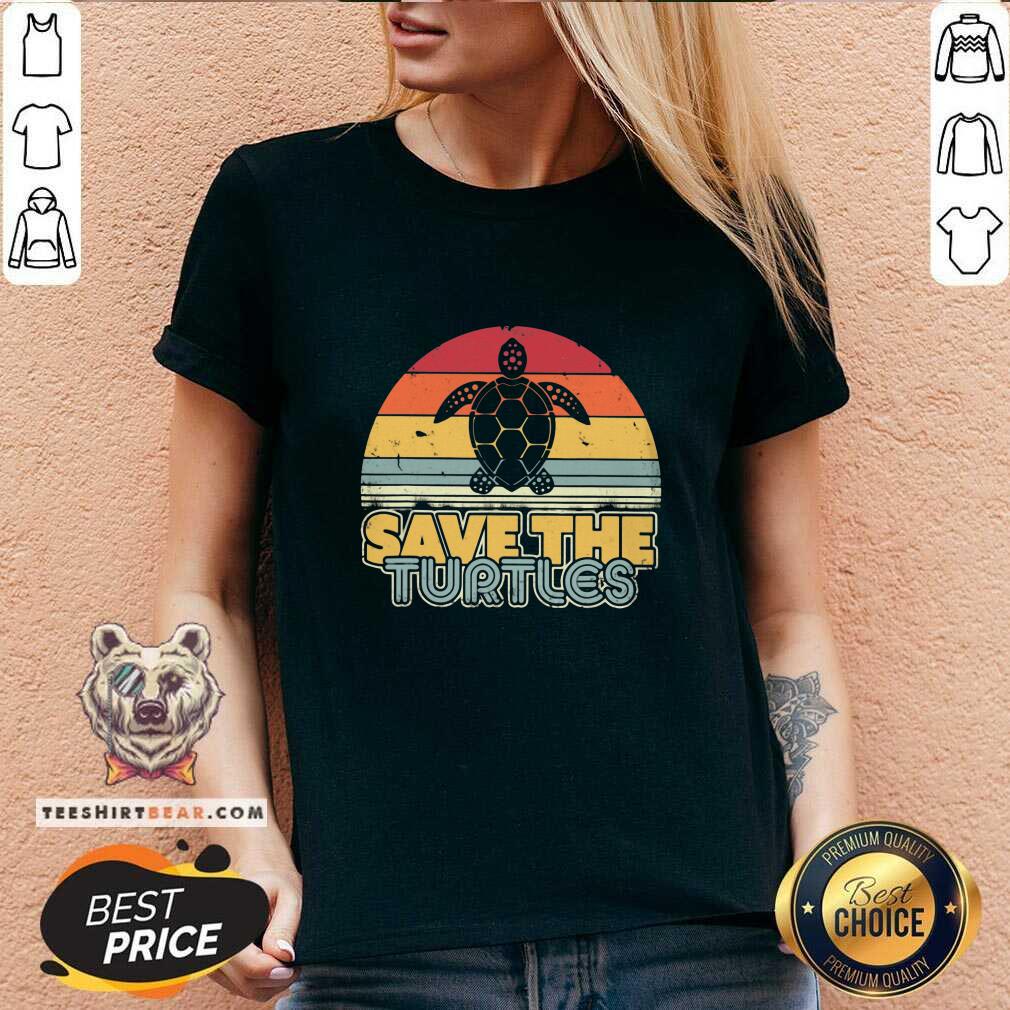 Good Save The Turtles Retro Vintage Version Shirt