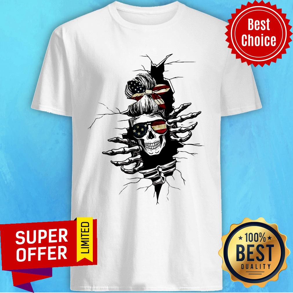Granda Skull Ripper America Flag Shirt