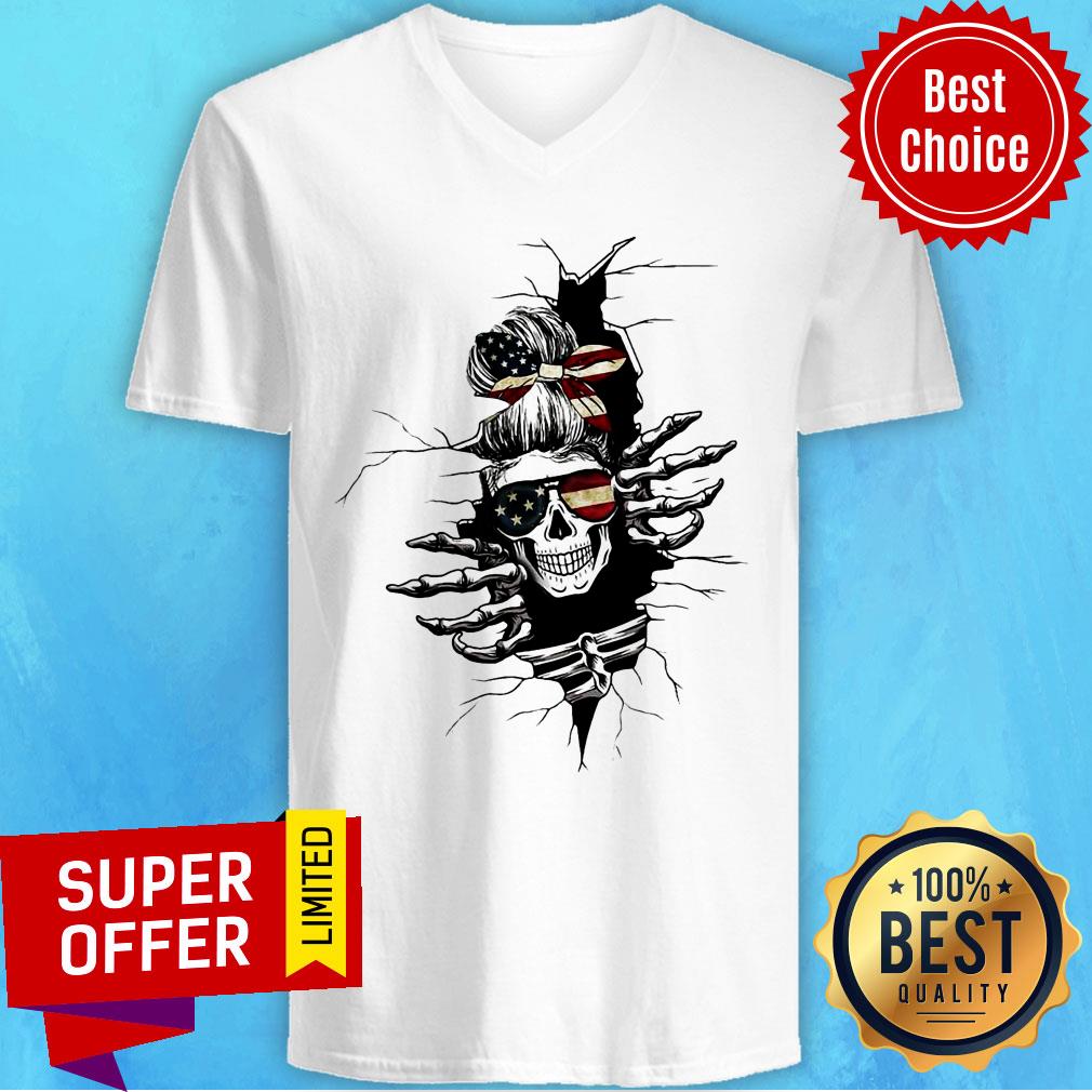 Granda Skull Ripper America Flag Shirt