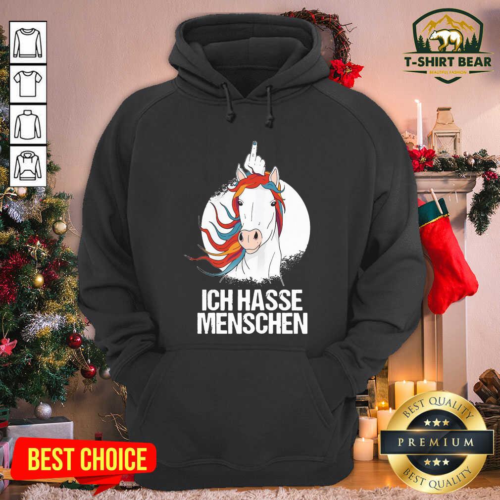 Grateful Ich Hasse Menschen Mittelfinger Cooles Horse Shirt