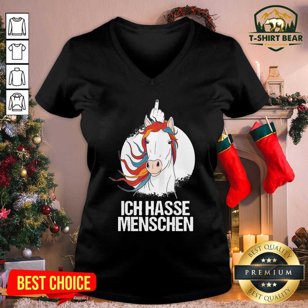 Grateful Ich Hasse Menschen Mittelfinger Cooles Horse Shirt