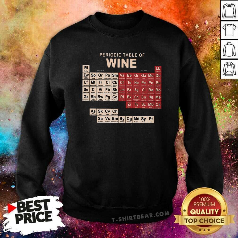 Grateful Periodic Table Of Wine Shirt
