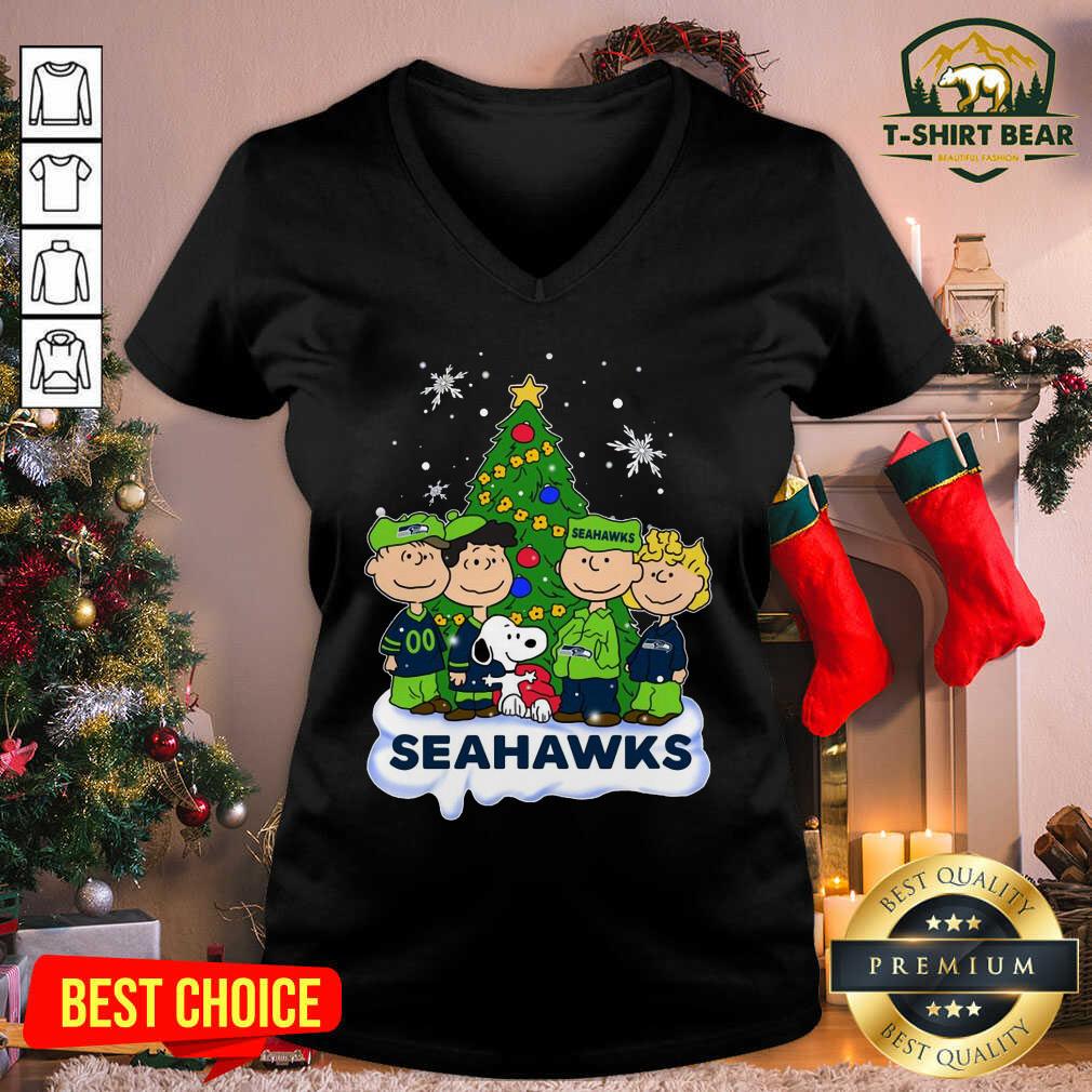Grateful Snoopy The Peanuts Seattle Seahawks Christmas Shirt