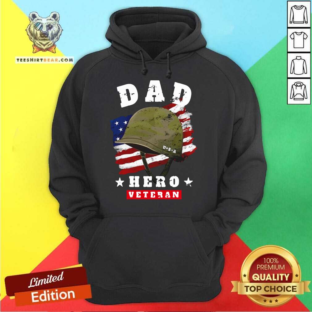 Great Dad Us Army Veteran Hero Father’s Day American Flag Shirt