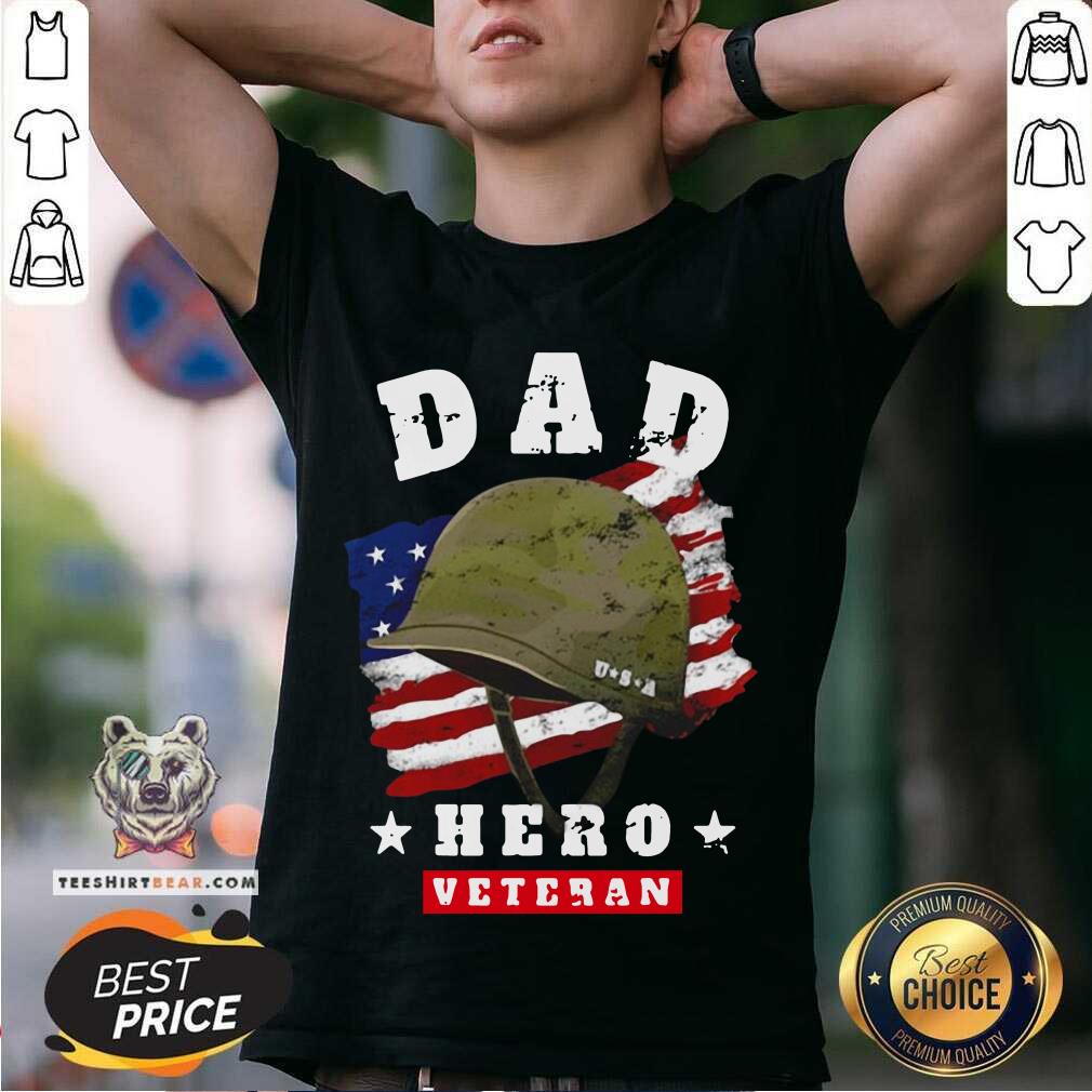 Great Dad Us Army Veteran Hero Father’s Day American Flag Shirt