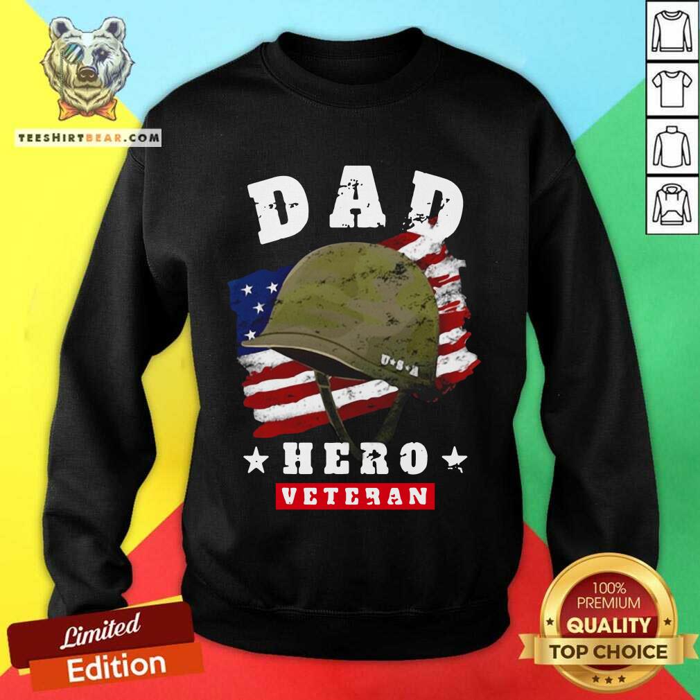 Great Dad Us Army Veteran Hero Father’s Day American Flag Shirt