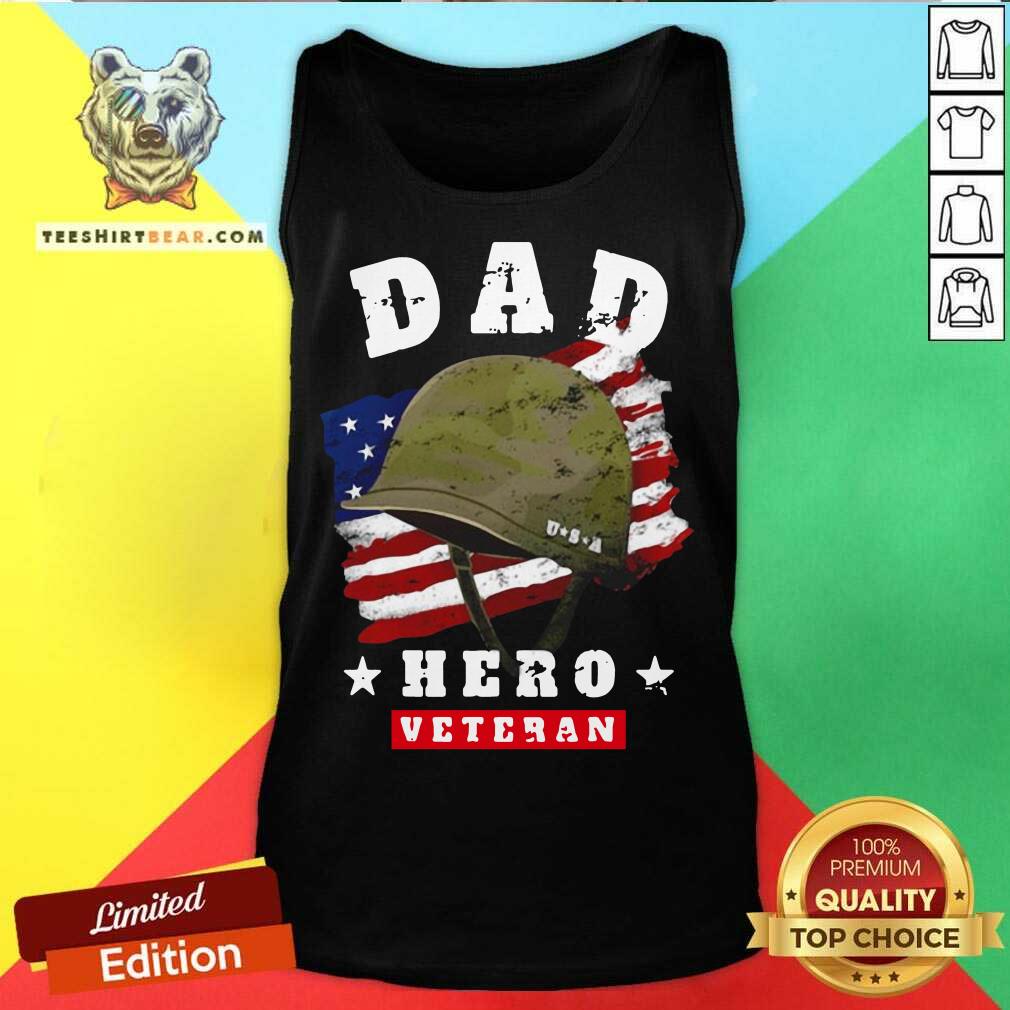 Great Dad Us Army Veteran Hero Father’s Day American Flag Shirt