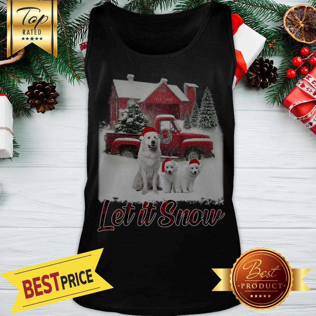 Great Pyrenees Let It Snow Christmas Shirt