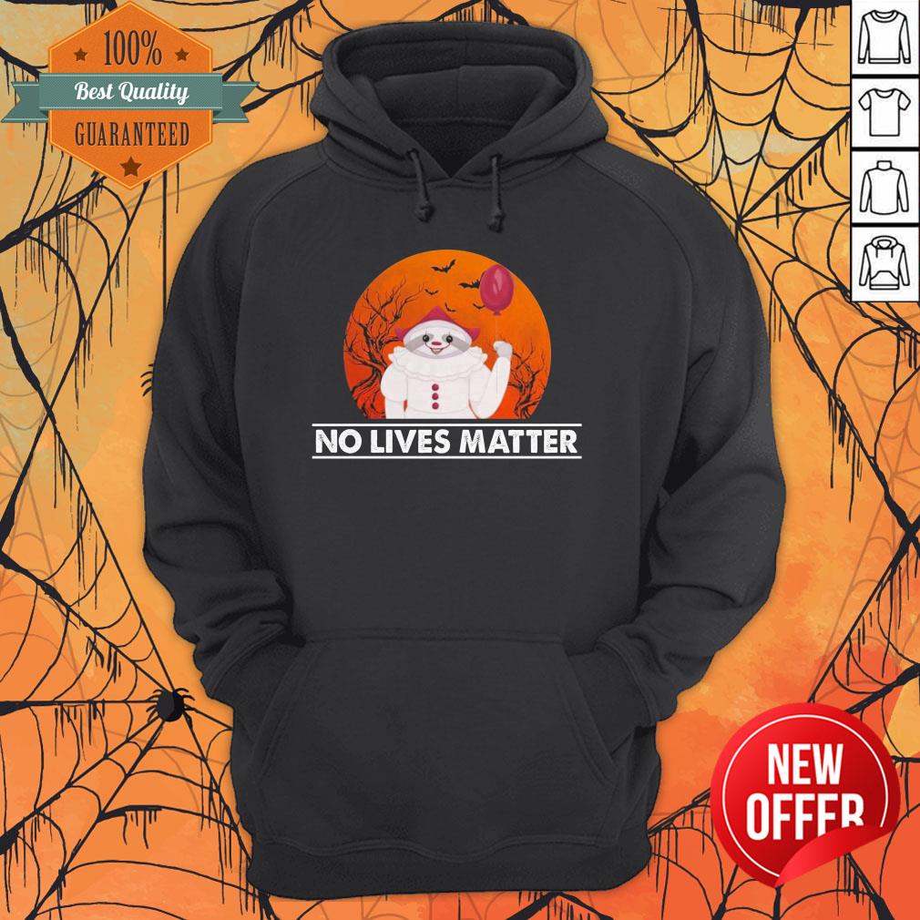 Great Sloth Pennywise No Lives Matter Halloween Shirt