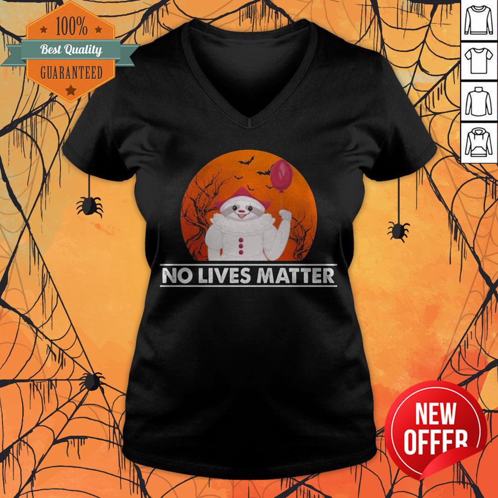 Great Sloth Pennywise No Lives Matter Halloween Shirt