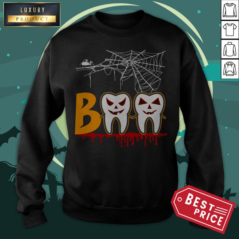 Halloween Boo Dentist Pumpkin Costume Dental Assistant Gift Shirt