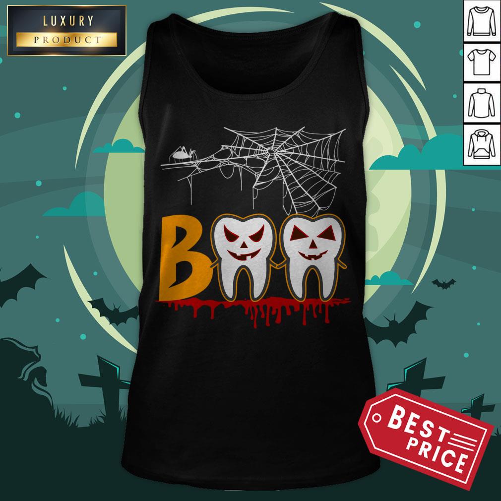 Halloween Boo Dentist Pumpkin Costume Dental Assistant Gift Shirt