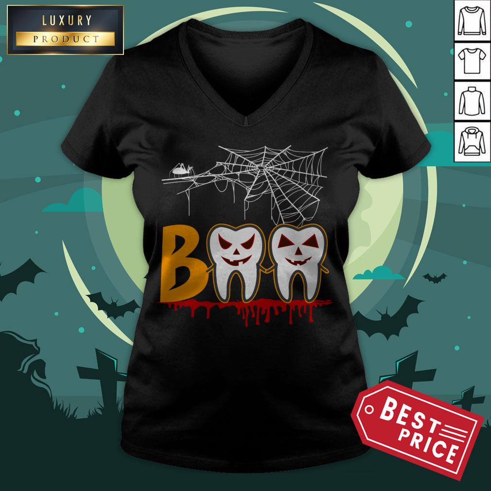 Halloween Boo Dentist Pumpkin Costume Dental Assistant Gift Shirt