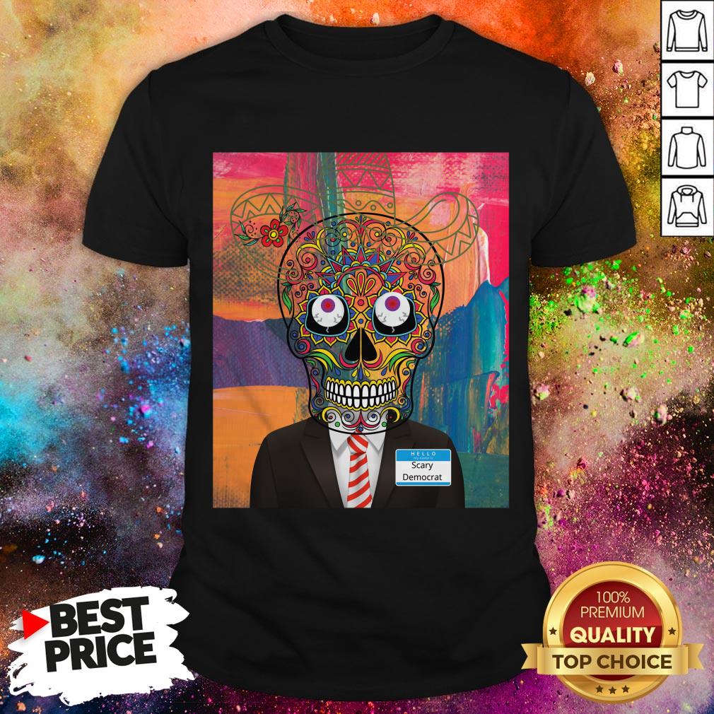 Halloween Day Of The Dead Scary Democrat Sugar Skull Man Shirt