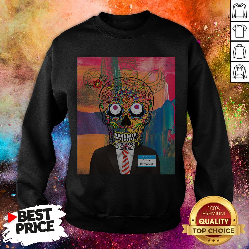 Halloween Day Of The Dead Scary Democrat Sugar Skull Man Shirt