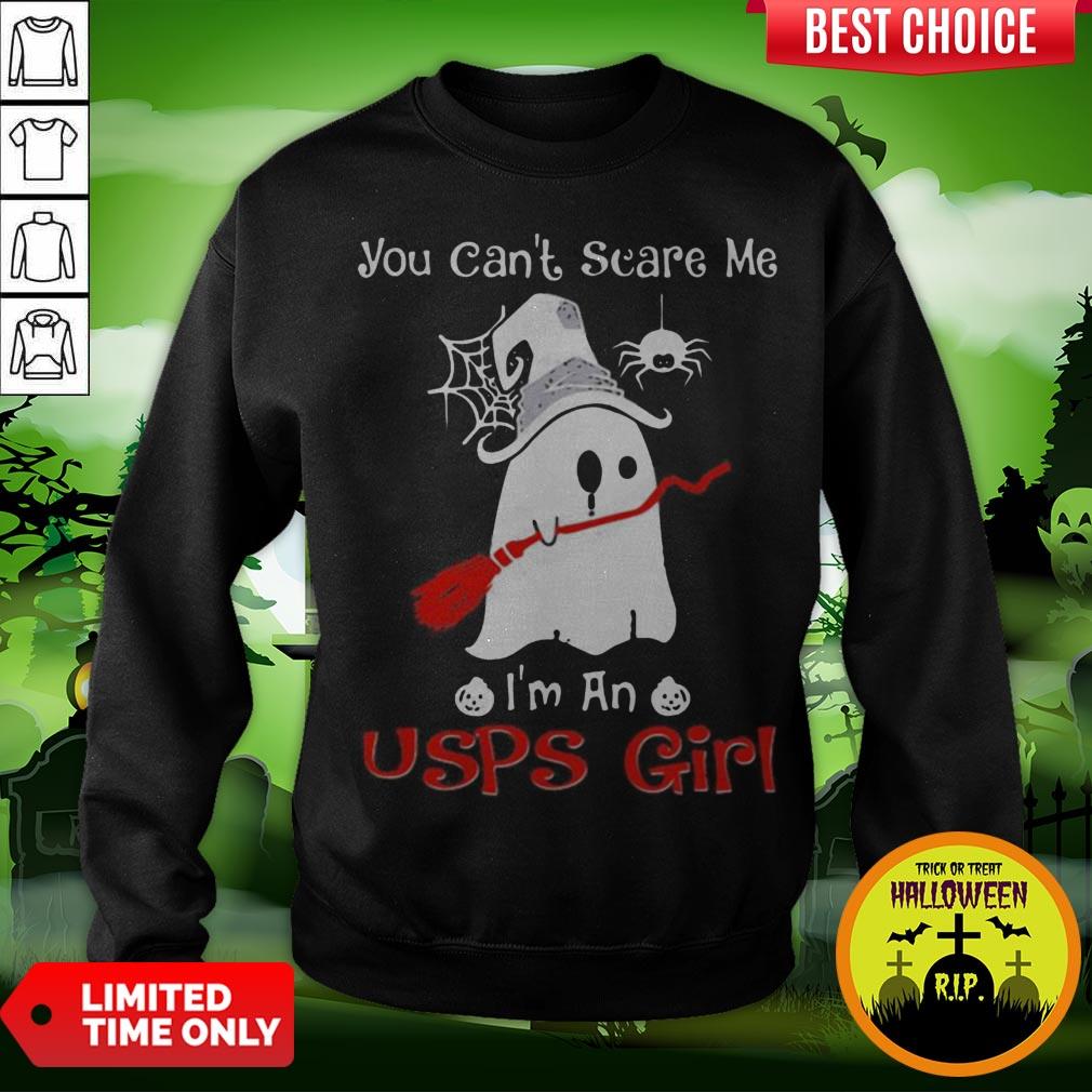 Halloween Ghost You Can’t Scare Me I’m A Usps Girl Shirt