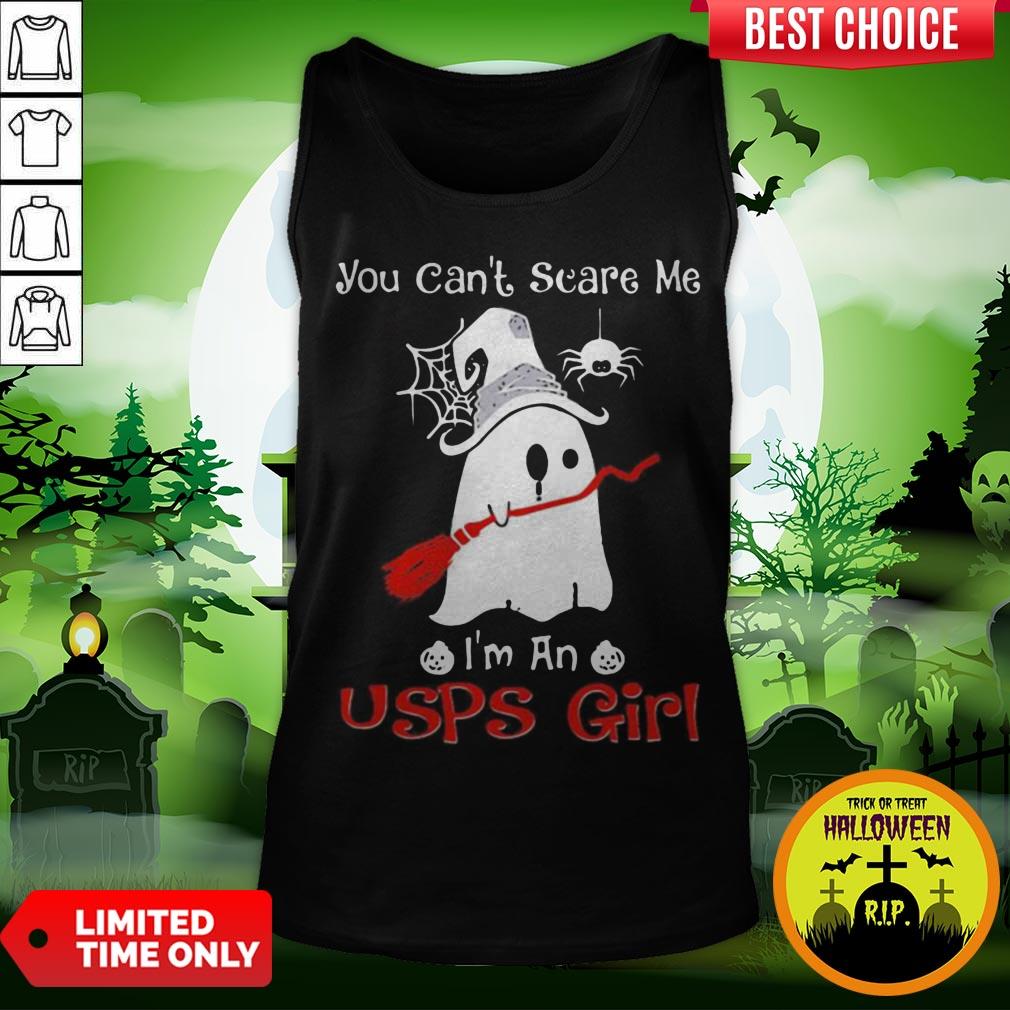 Halloween Ghost You Can’t Scare Me I’m A Usps Girl Shirt