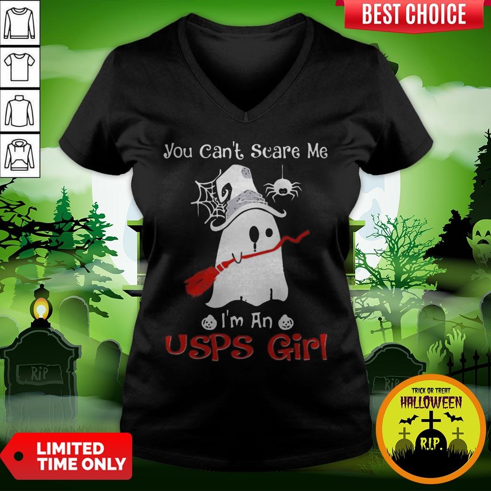 Halloween Ghost You Can’t Scare Me I’m A Usps Girl Shirt