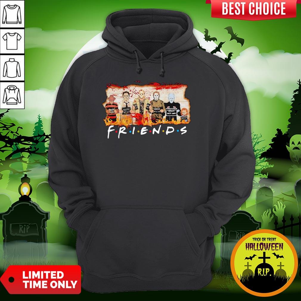 Halloween Horror Characters Friends Blood Shirt