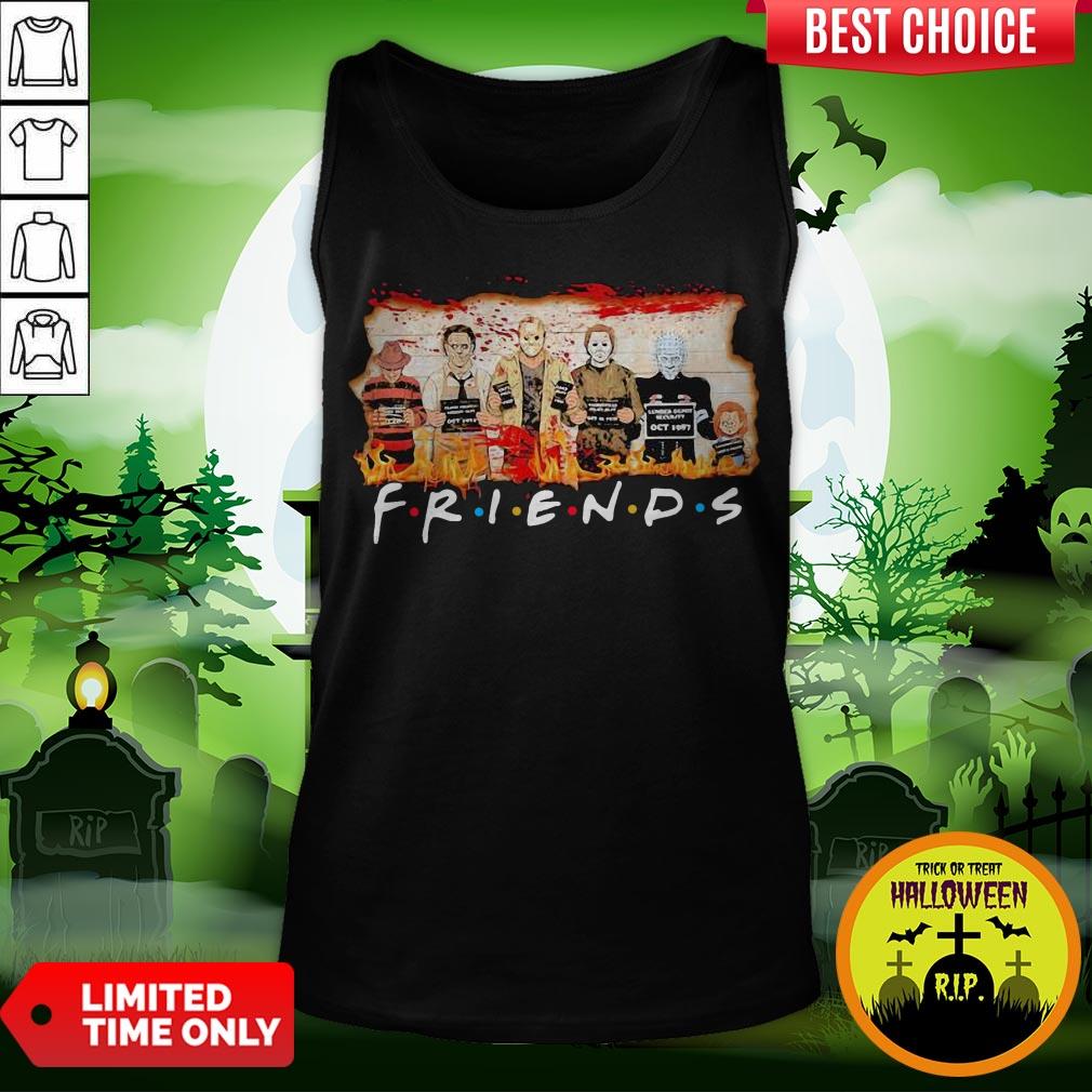 Halloween Horror Characters Friends Blood Shirt