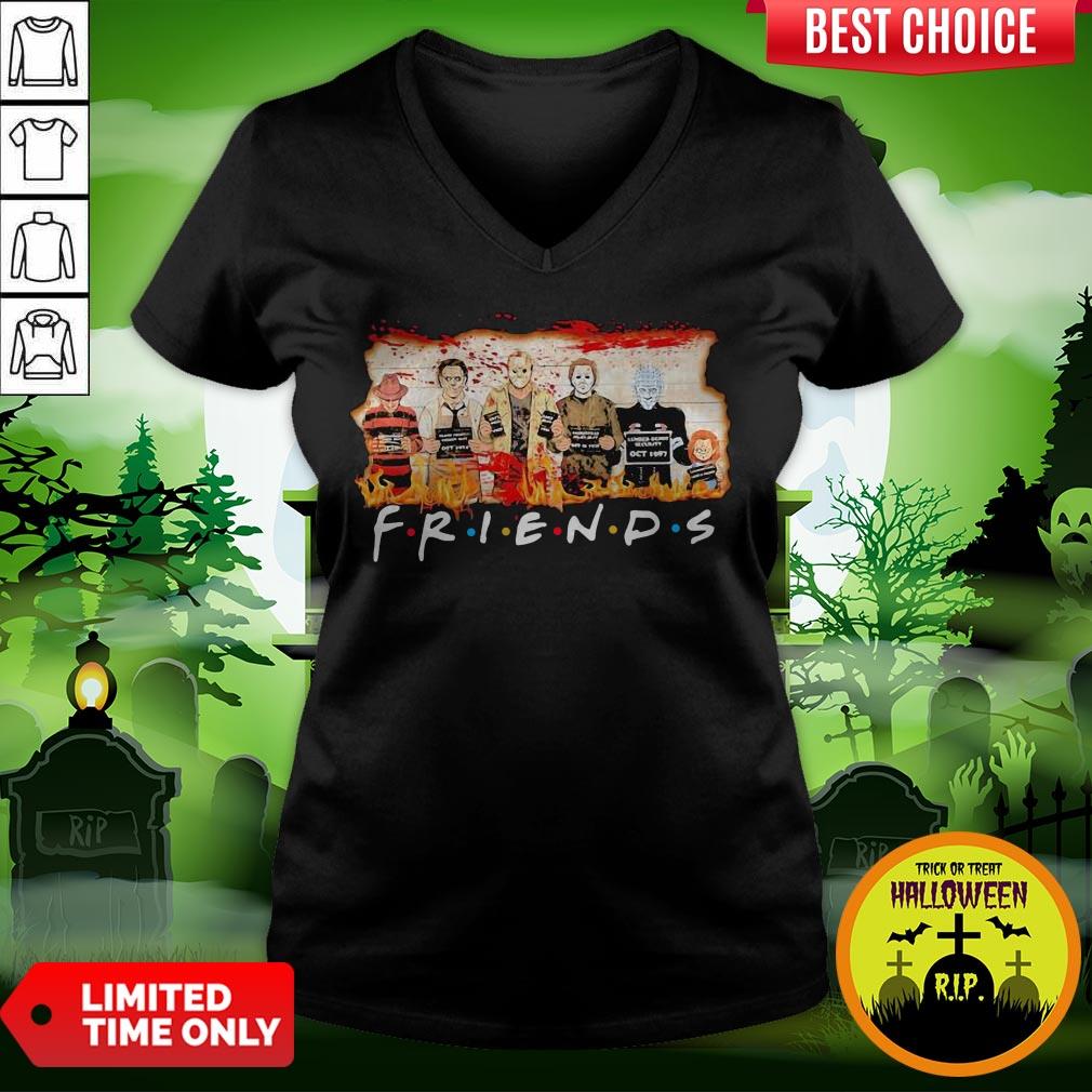 Halloween Horror Characters Friends Blood Shirt