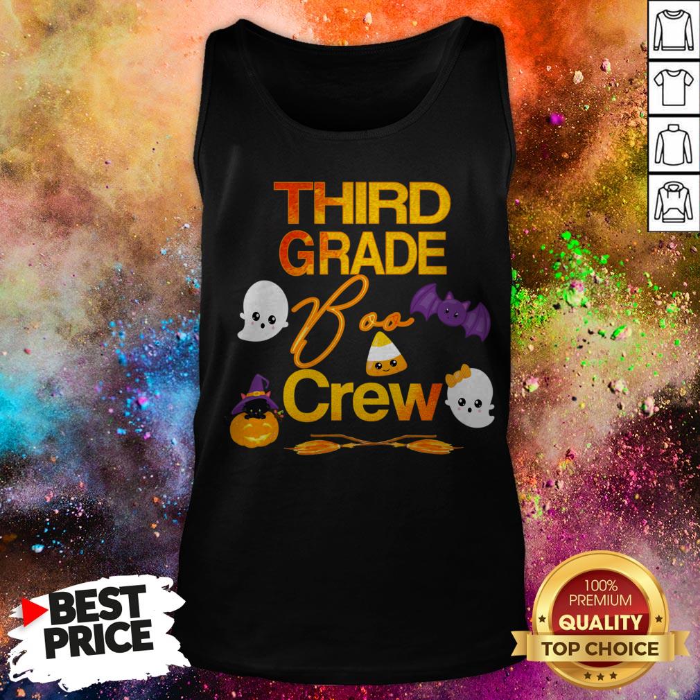 Halloween Third Grade Cute Boo Crew For Teacher And Kids Shirt